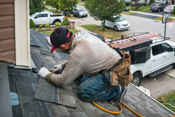 Professional Hail Damage Roof Repair technician working in Altavista, VA